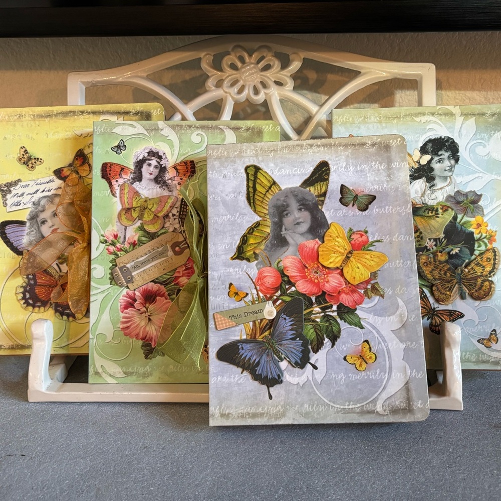 BUNDLE: 🦋🦋 Vintage Style Butterfly Journals/Diary (4 Books Total) 🦋🦋 - Picture 1 of 6